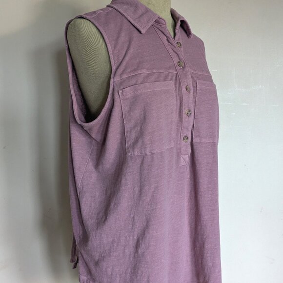 Sonoma Sleeveless Polo Shirt Top XL - Picture 3 of 6